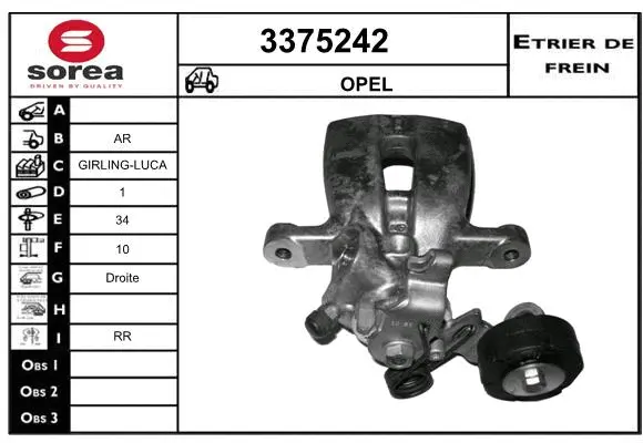 Brake Caliper (3375242)