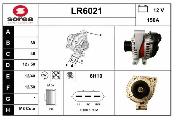 Alternator (LR6021)