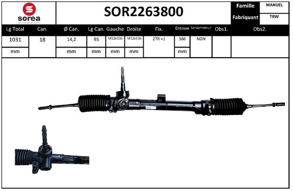 Steering Gear (SOR2263800)