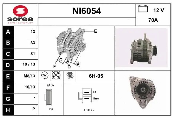 Alternator (NI6054)