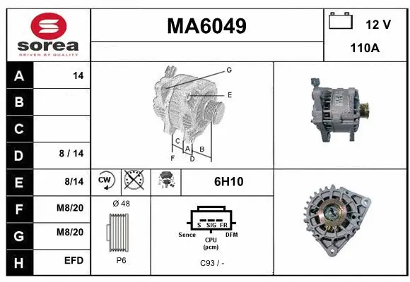 Alternator (MA6049)