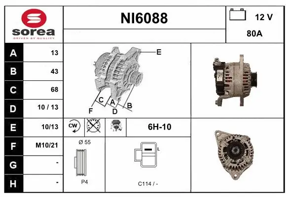 Alternator (NI6088)