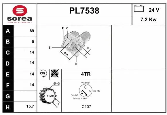 Starter (PL7538)