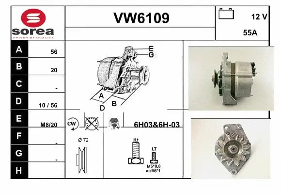 Alternator (VW6109)