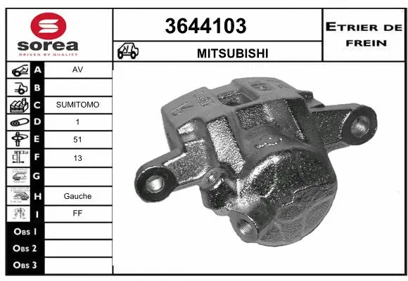 Brake Caliper (3644103)