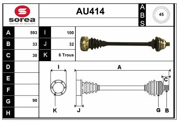 Drive Shaft (AU414)