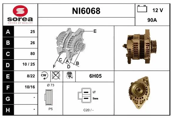Alternator (NI6068)