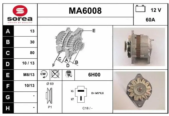Alternator (MA6008)
