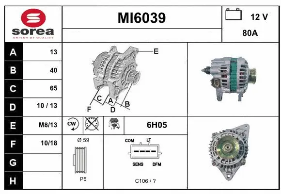Alternator (MI6039)