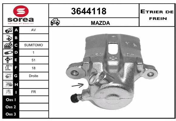 Brake Caliper (3644118)
