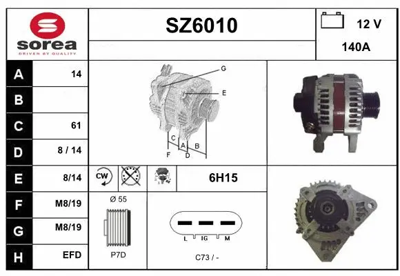 Alternator (SZ6010)