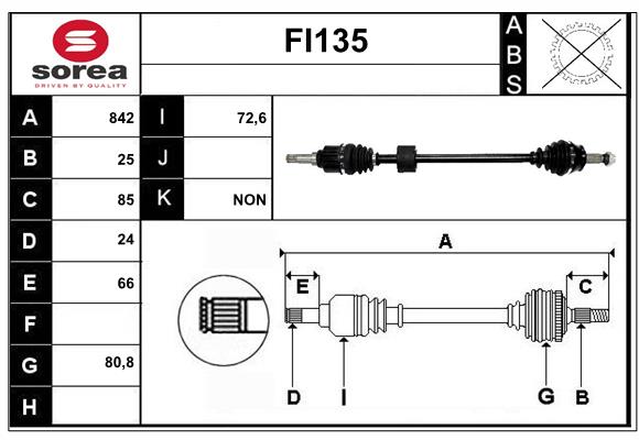 Drive Shaft (FI135)