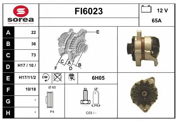 Alternator (FI6023)
