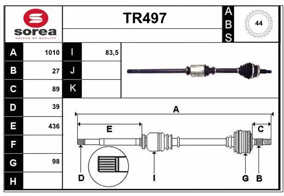 Drive Shaft (TR497)