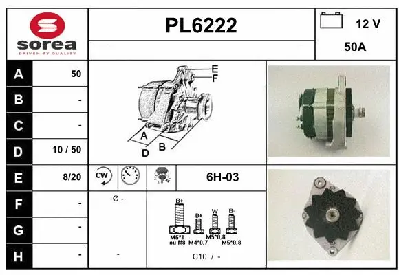 Alternator (PL6222)