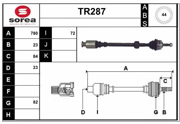 Drive Shaft (TR287)