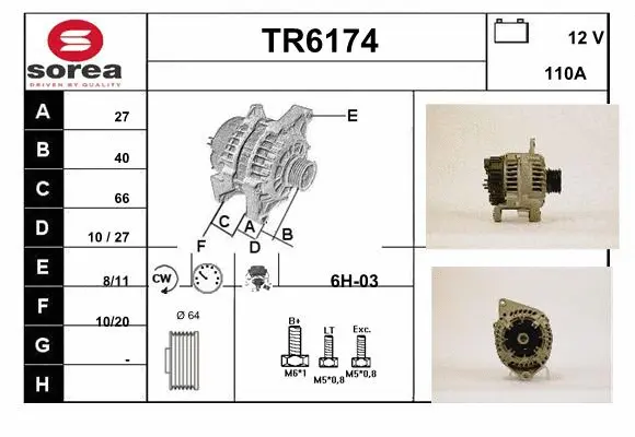 Alternator (TR6174)