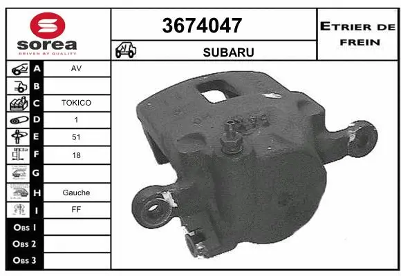 Brake Caliper (3674047)