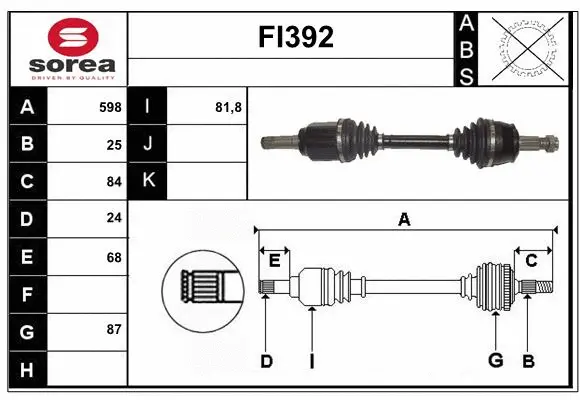 Drive Shaft (FI392)