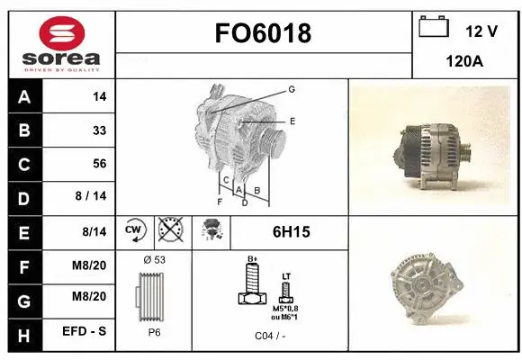 Alternator (FO6018)