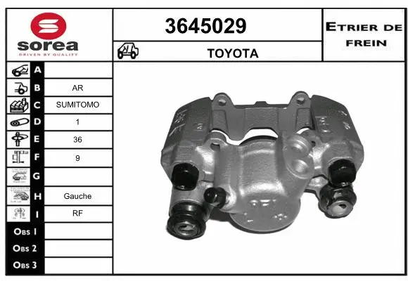 Brake Caliper (3645029)