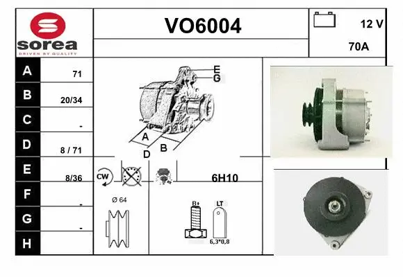 Alternator (VO6004)