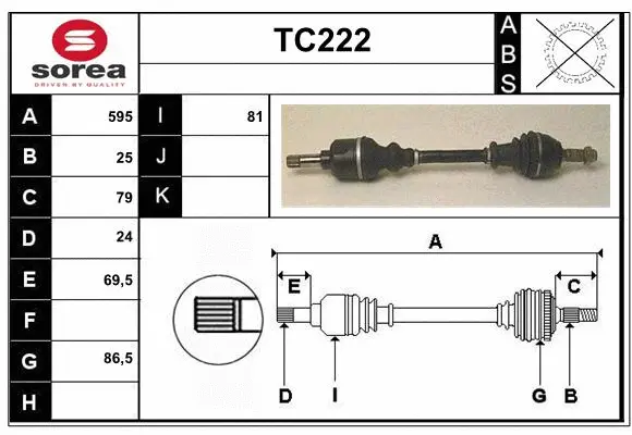 Drive Shaft (TC222)