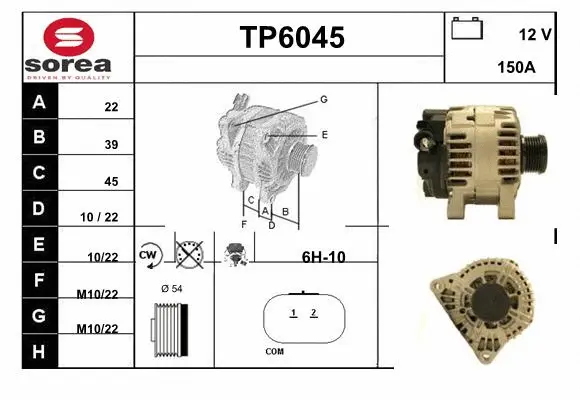 Alternator (TP6045)