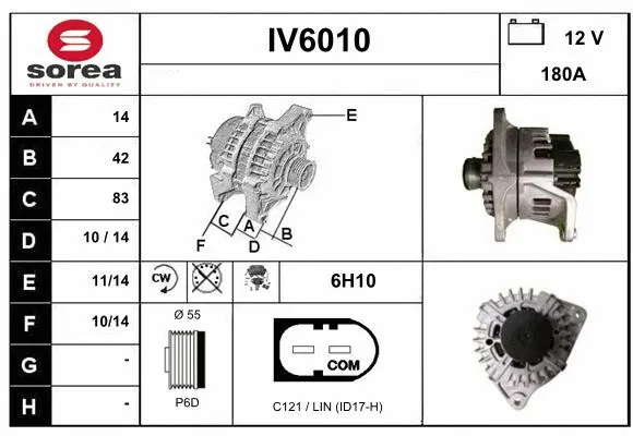Alternator (IV6010)