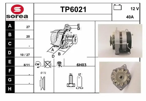 Alternator (TP6021)