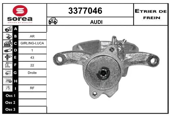 Brake Caliper (3377046)
