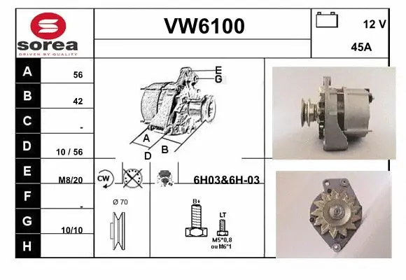 Alternator (VW6100)