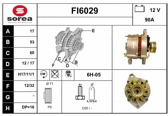 Alternator (FI6029)