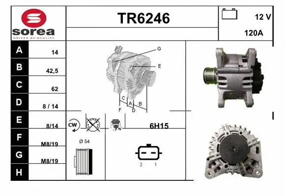 Alternator (TR6246)