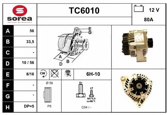 Alternator (TC6010)