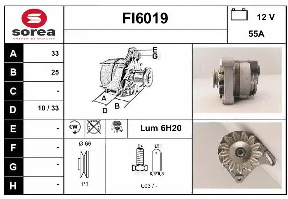Alternator (FI6019)