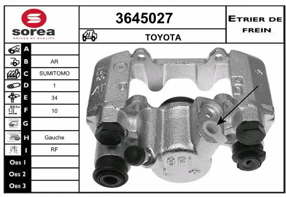 Brake Caliper (3645027)