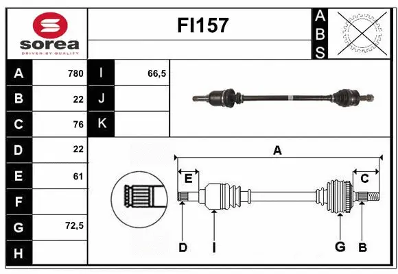 Drive Shaft (FI157)