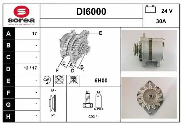 Alternator (DI6000)