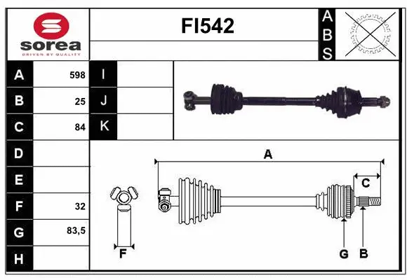 Drive Shaft (FI542)