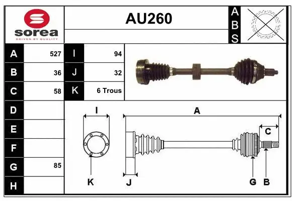Drive Shaft (AU260)