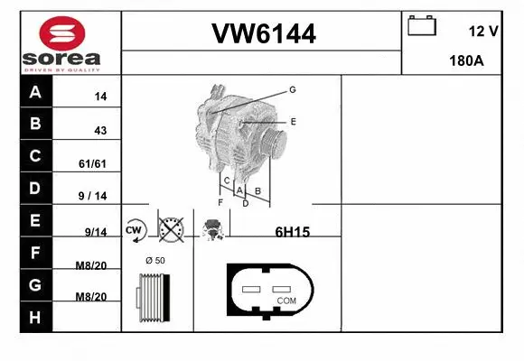 Alternator (VW6144)