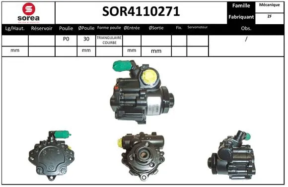 Hydraulic Pump, steering (SOR4110271)