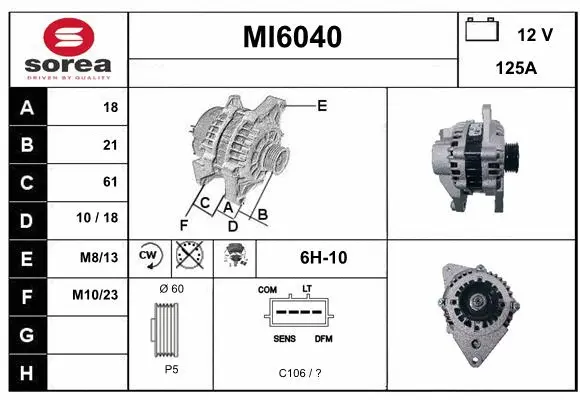 Alternator (MI6040)