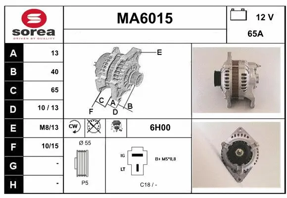 Alternator (MA6015)