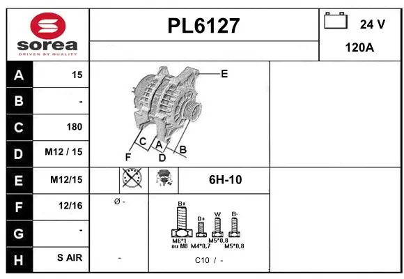 Alternator (PL6127)