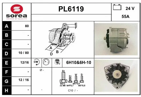 Alternator (PL6119)