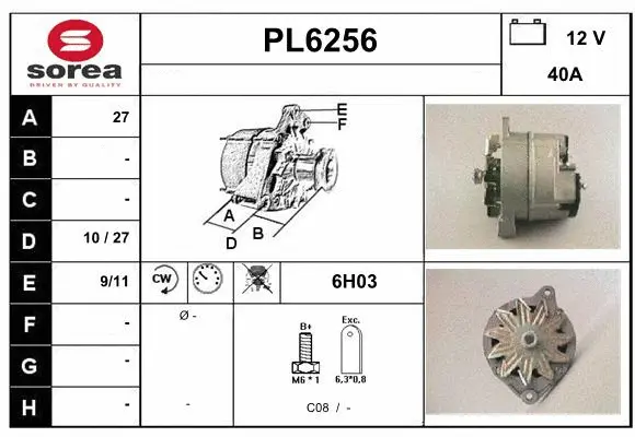 Alternator (PL6256)