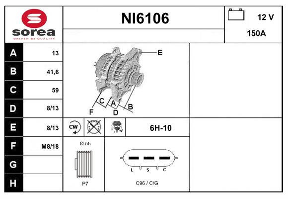 Alternator (NI6106)