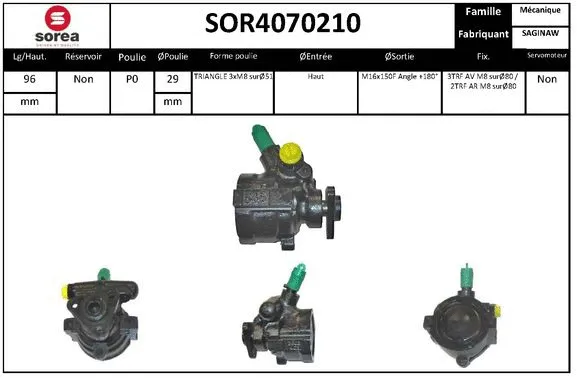Hydraulic Pump, steering (SOR4070210)